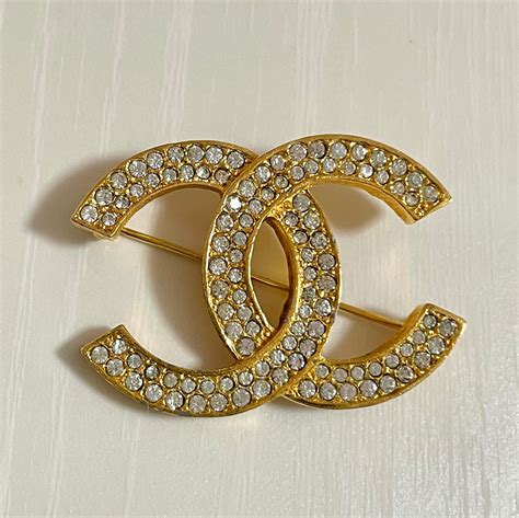 chanel logo broche|Chanel brooches etsy.